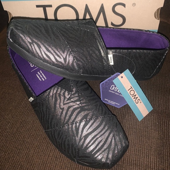 Toms Shoes - TOMS Alpargata Zebra CloudBound Slip On Flats